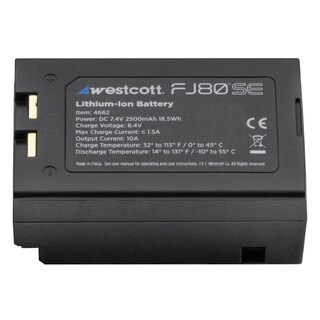 Foto 6 | Batería Westcott Fj80-se Dc 7,4 V 2500 Mah 18,5 Wh De Iones De Litio - Venta Internacional.