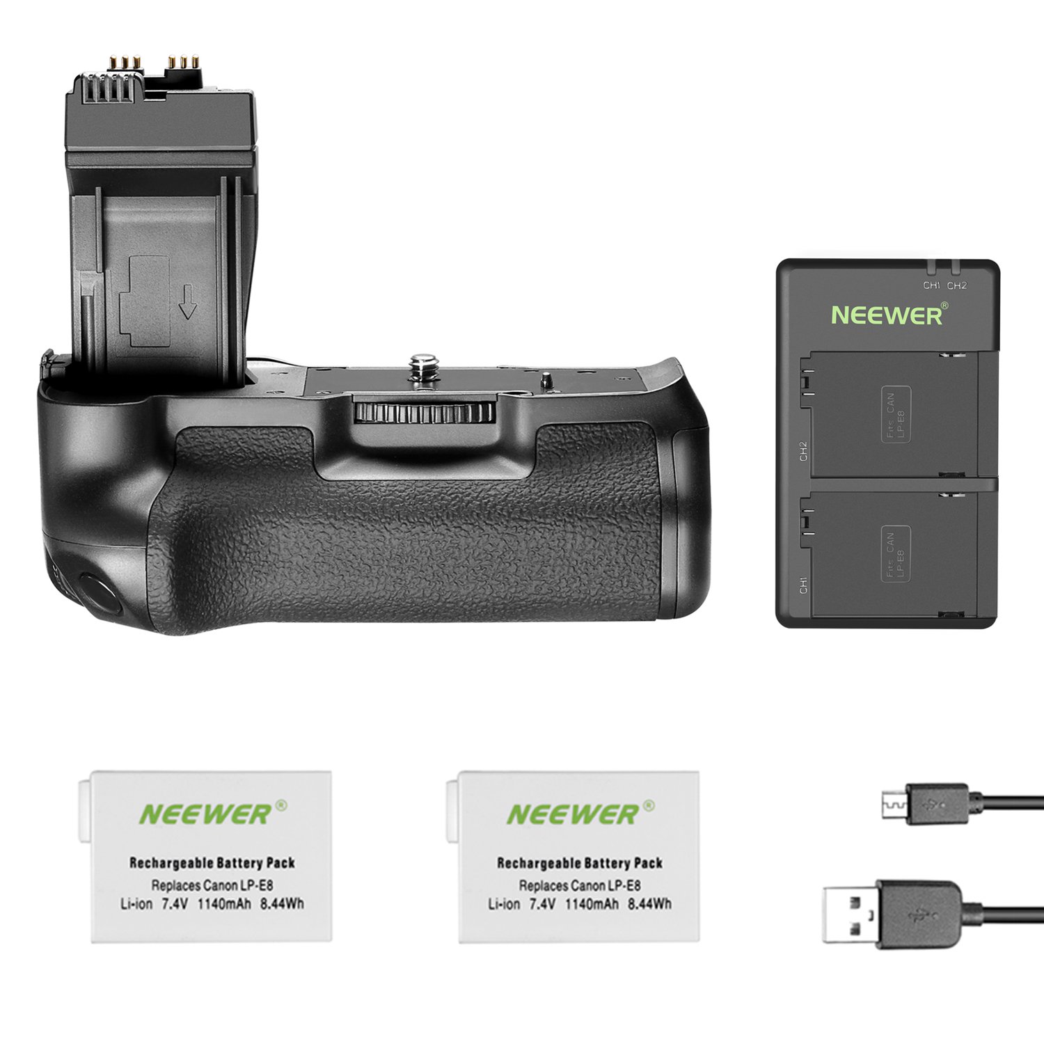 Foto 2 pulgar | Batería Grip Neewer Bg-e8 Para Canon Eos 550d 600d 650d 700d - Venta Internacional.