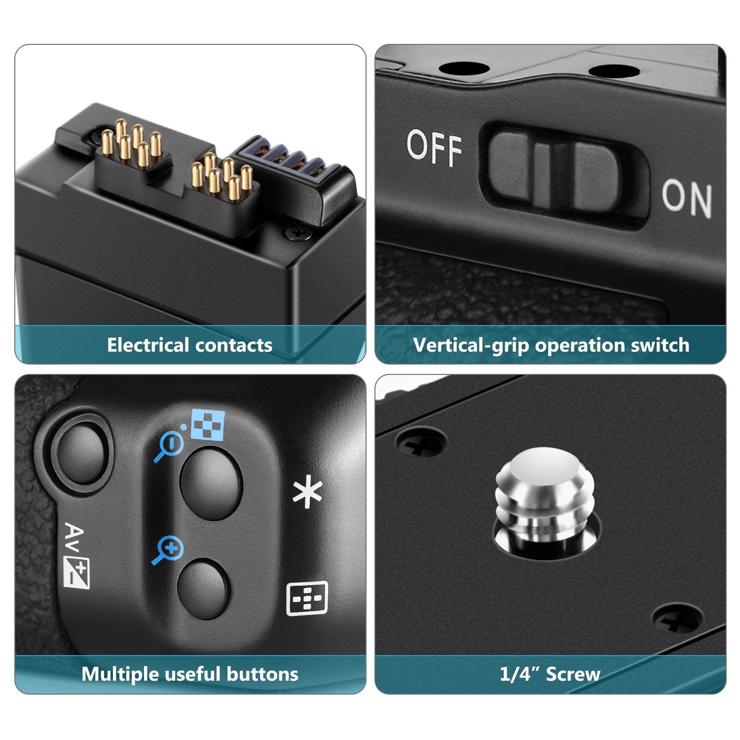Foto 7 pulgar | Batería Grip Neewer Bg-e8 Para Canon Eos 550d 600d 650d 700d - Venta Internacional.