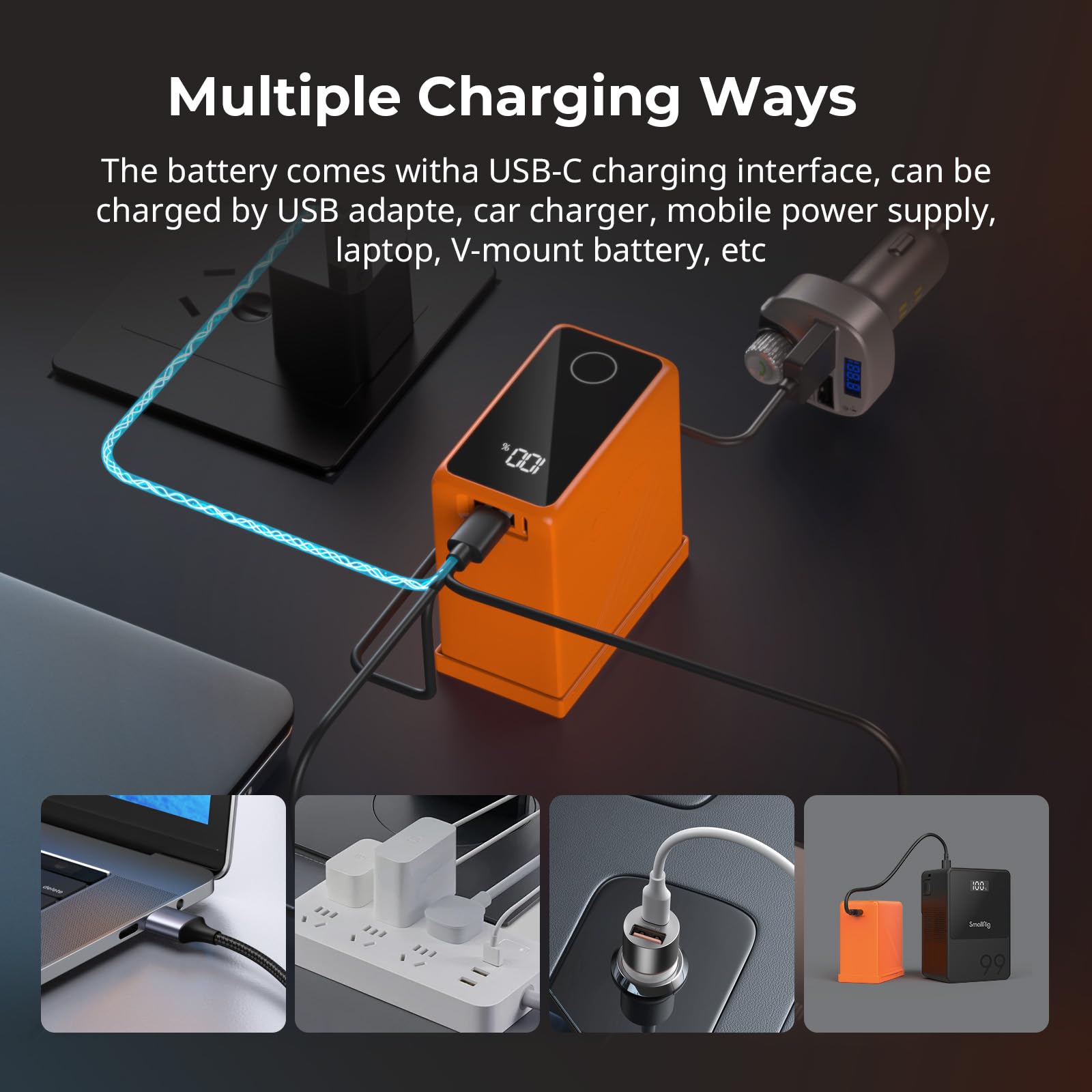 Foto 5 | Batería De Cámara Smallrig Np-f970 10500 Mah Para Sony Con Oled - Venta Internacional.