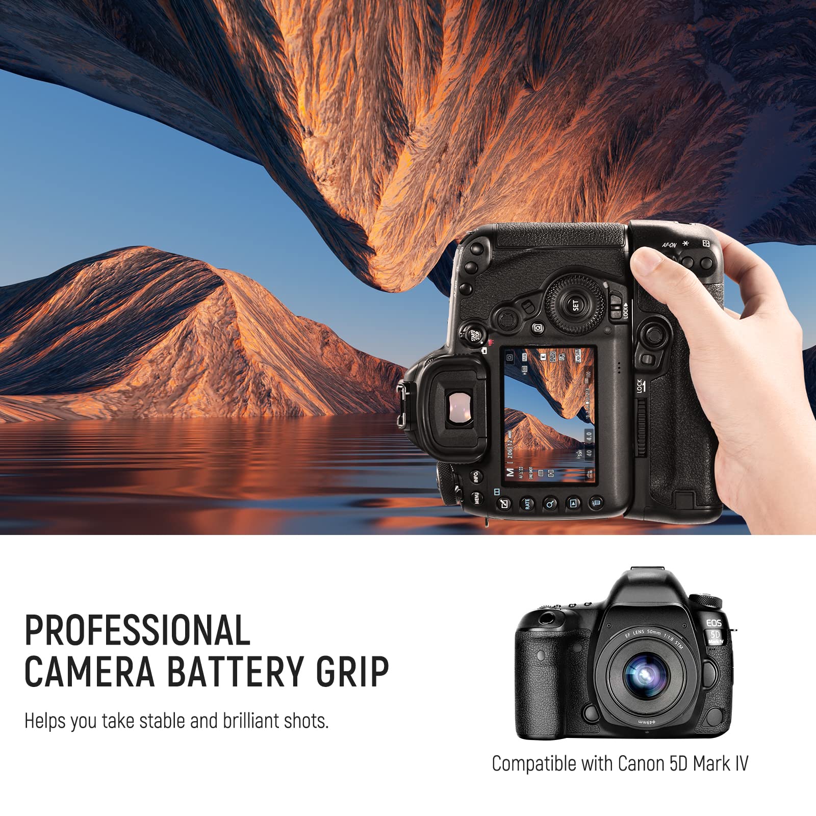 Foto 3 pulgar | Empuñadura De Batería Neewer Bg-e20 De Repuesto Para Canon 5d Mark Iv - Venta Internacional.