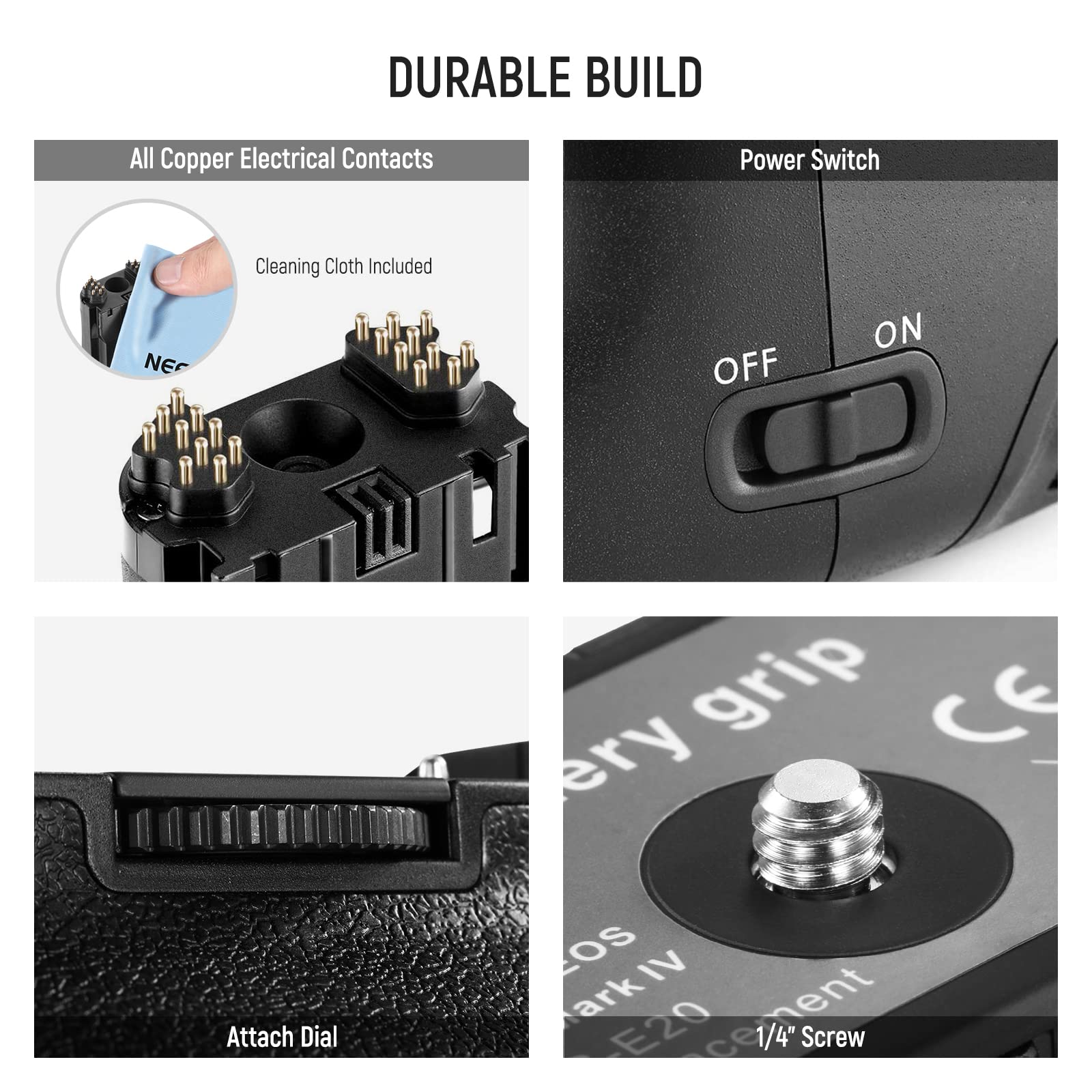 Foto 8 pulgar | Empuñadura De Batería Neewer Bg-e20 De Repuesto Para Canon 5d Mark Iv - Venta Internacional.