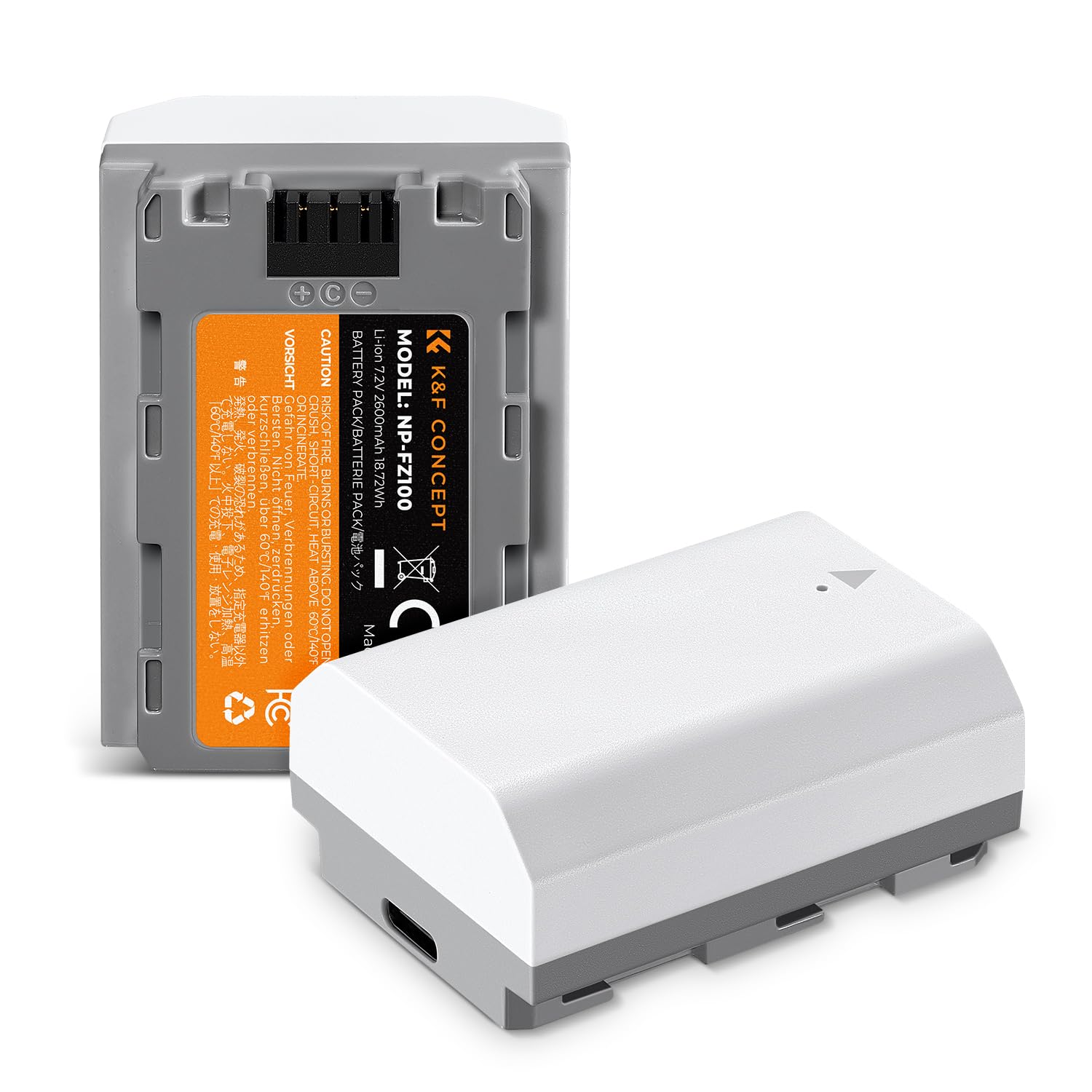 Foto 2 pulgar | Batería K&f Concept Np-fz100 2600 Mah, Paquete De 2 Unidades Para Sony A7iii - Venta Internacional.