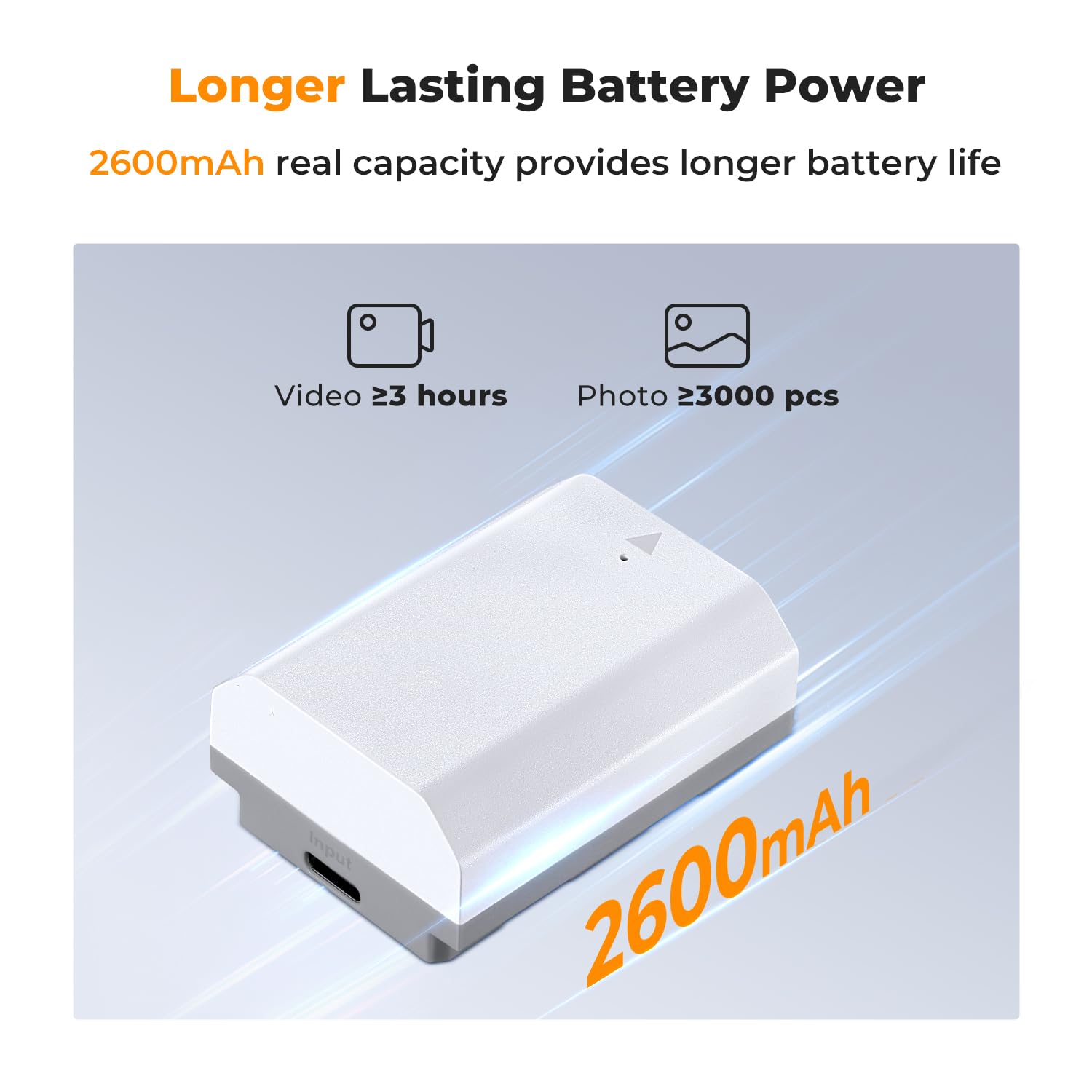 Foto 2 | Batería K&f Concept Np-fz100 2600 Mah, Paquete De 2 Unidades Para Sony A7iii - Venta Internacional.