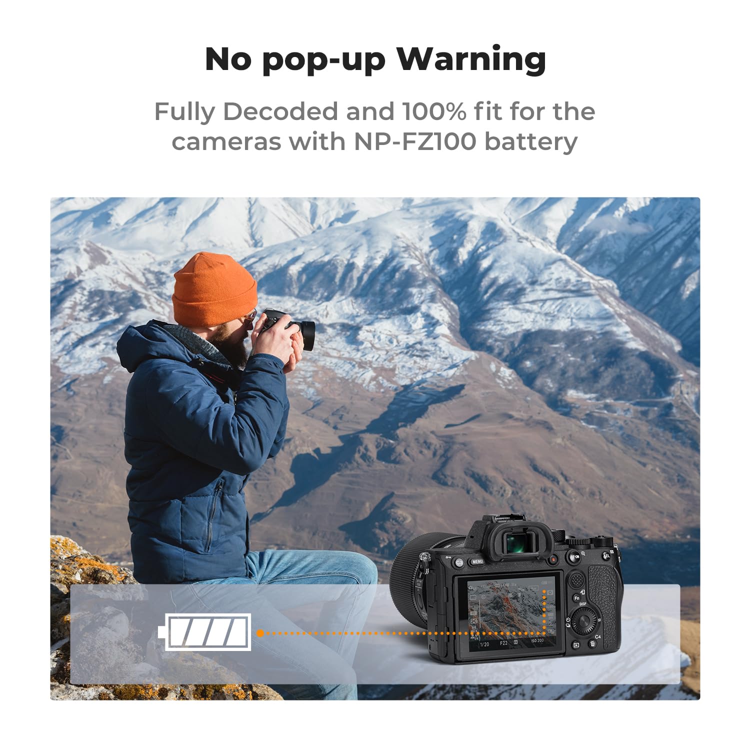 Foto 4 | Batería K&f Concept Np-fz100 2600 Mah, Paquete De 2 Unidades Para Sony A7iii - Venta Internacional.