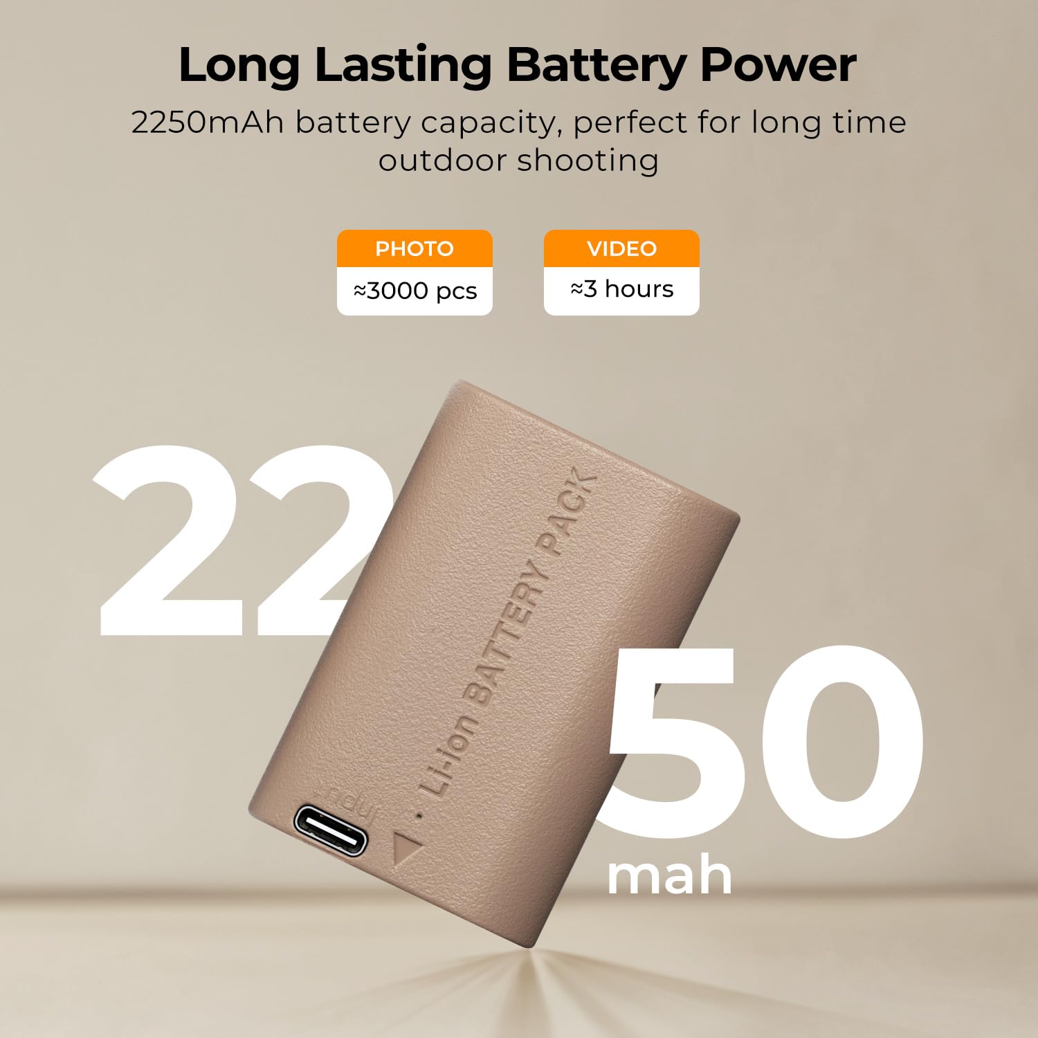 Foto 2 | Batería K&f Concept Lp-e6nh 2250 Mah Para Canon R7 R6 R5 - Venta Internacional.