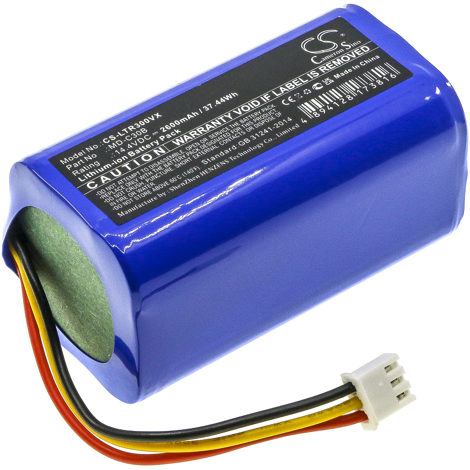 Foto 4 | Batería Cameron Sino 2600 Mah Para Liectroux C30b C30b 2d C30b 2d Wifi - Venta Internacional.