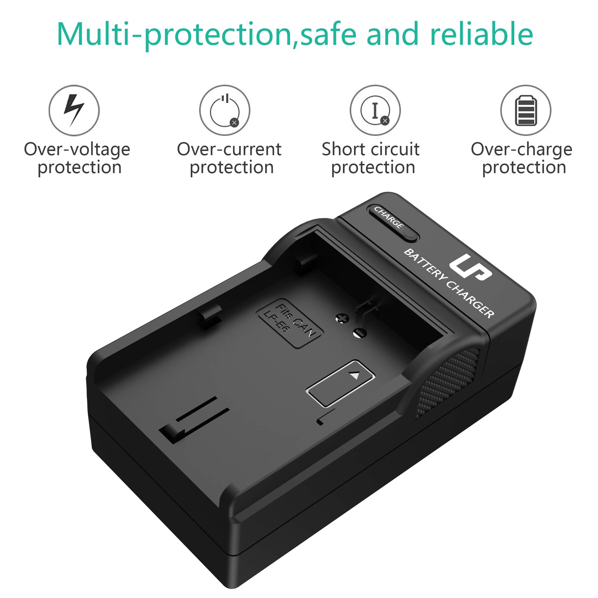 Foto 5 pulgar | Cargador De Batería Lp Lp-e6 Lp E6n Para Cámaras Canon Eos - Venta Internacional.