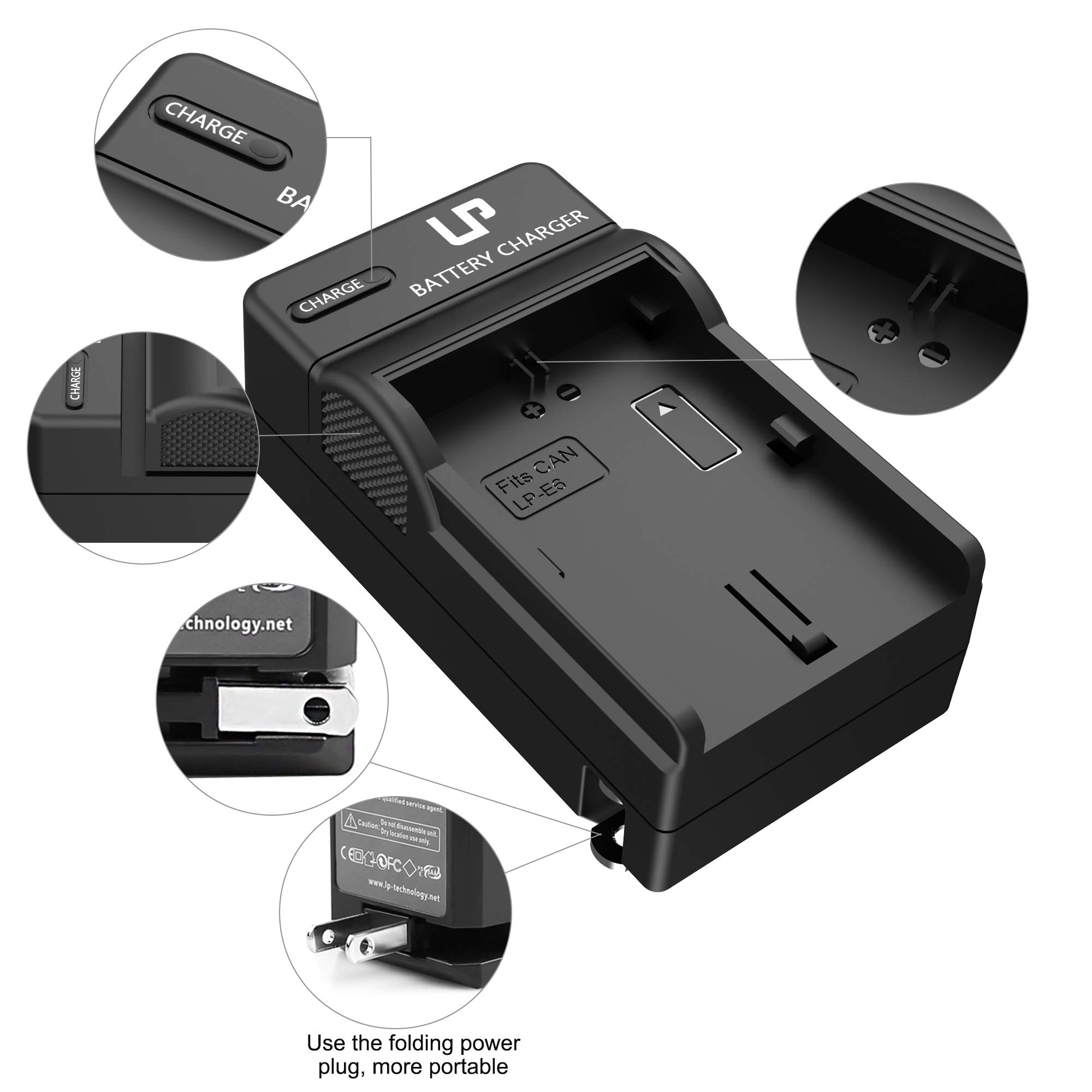Foto 5 | Cargador De Batería Lp Lp-e6 Lp E6n Para Cámaras Canon Eos - Venta Internacional.