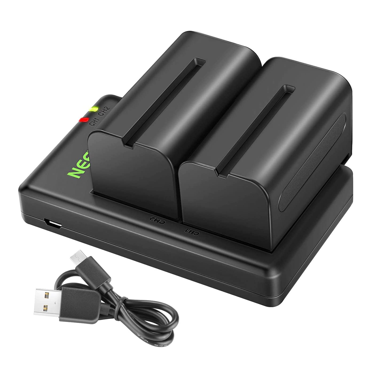 Foto 2 pulgar | Batería De Repuesto Neewer Np-f750 5600 Mah, Paquete De 2 Con Cargador - Venta Internacional.
