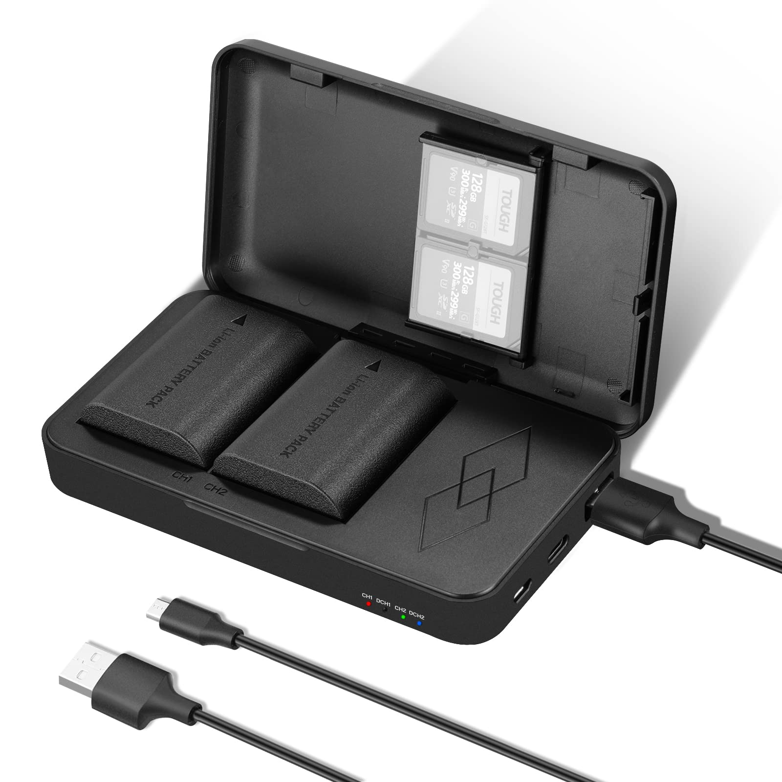 Foto 2 pulgar | Baterías De Repuesto Y Funda De Carga Dual Usb Para Canon - Venta Internacional.