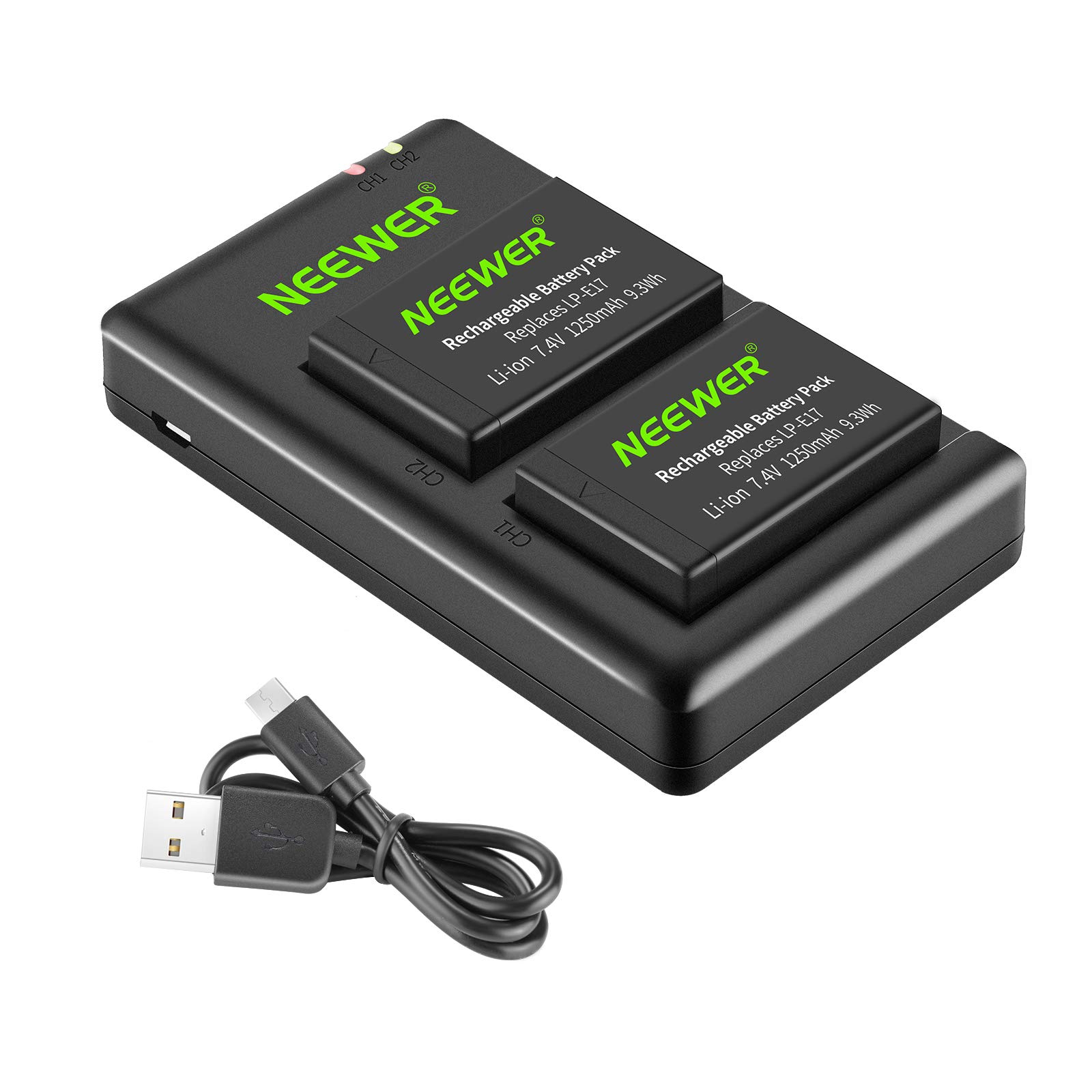 Foto 1 | Batería De Repuesto Y Cargador Usb Dual Para Cámaras Canon Eos - Venta Internacional.
