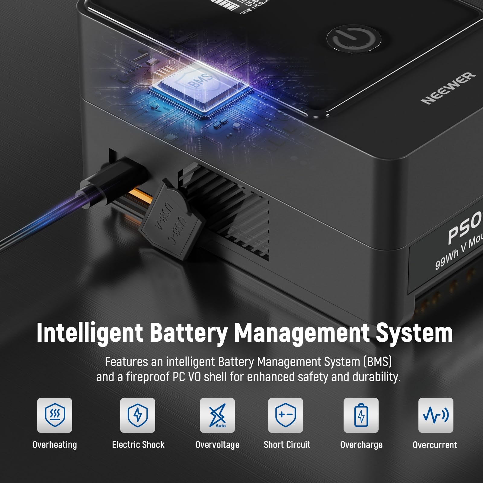 Foto 6 pulgar | Batería De Montaje En V Neewer Ps099e, 6800 Mah, 99 Wh, 14,5 V Con Tipo C - Venta Internacional.