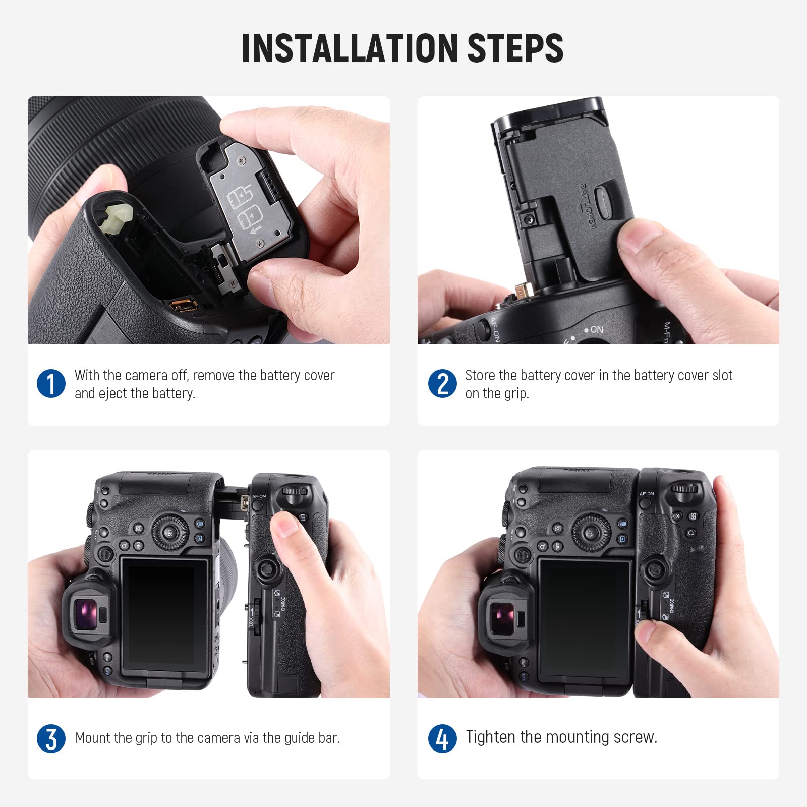 Foto 5 pulgar | Battery Grip Neewer Bg-r10 Con Control Remoto De 2,4 G Para Canon Eos R5 R6 - Venta Internacional.