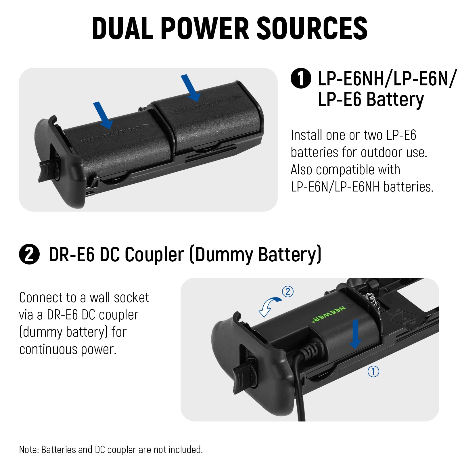 Foto 7 pulgar | Empuñadura De Batería Neewer Bg-r10 Vertical Para Canon Eos R5 R6 - Venta Internacional.