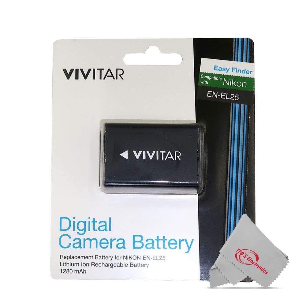 Foto 3 pulgar | Batería Recargable De Iones De Litio De Repuesto Teds Electronics En-el25 1500 Mah 7,4 V, Paquete De 3 - Venta Int