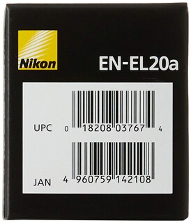 Foto 4 | Batería De Cámara Nikon En-el20a Original De Iones De Litio 1110 Mah - Venta Internacional.