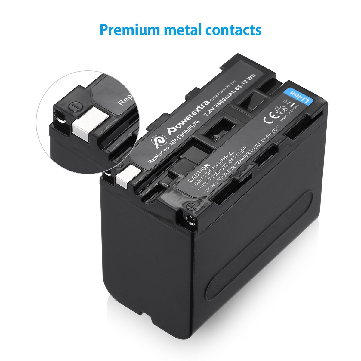 Foto 3 | Batería de Repuesto Powerextra Np-f970 para Sony Handycam - Venta Internacional