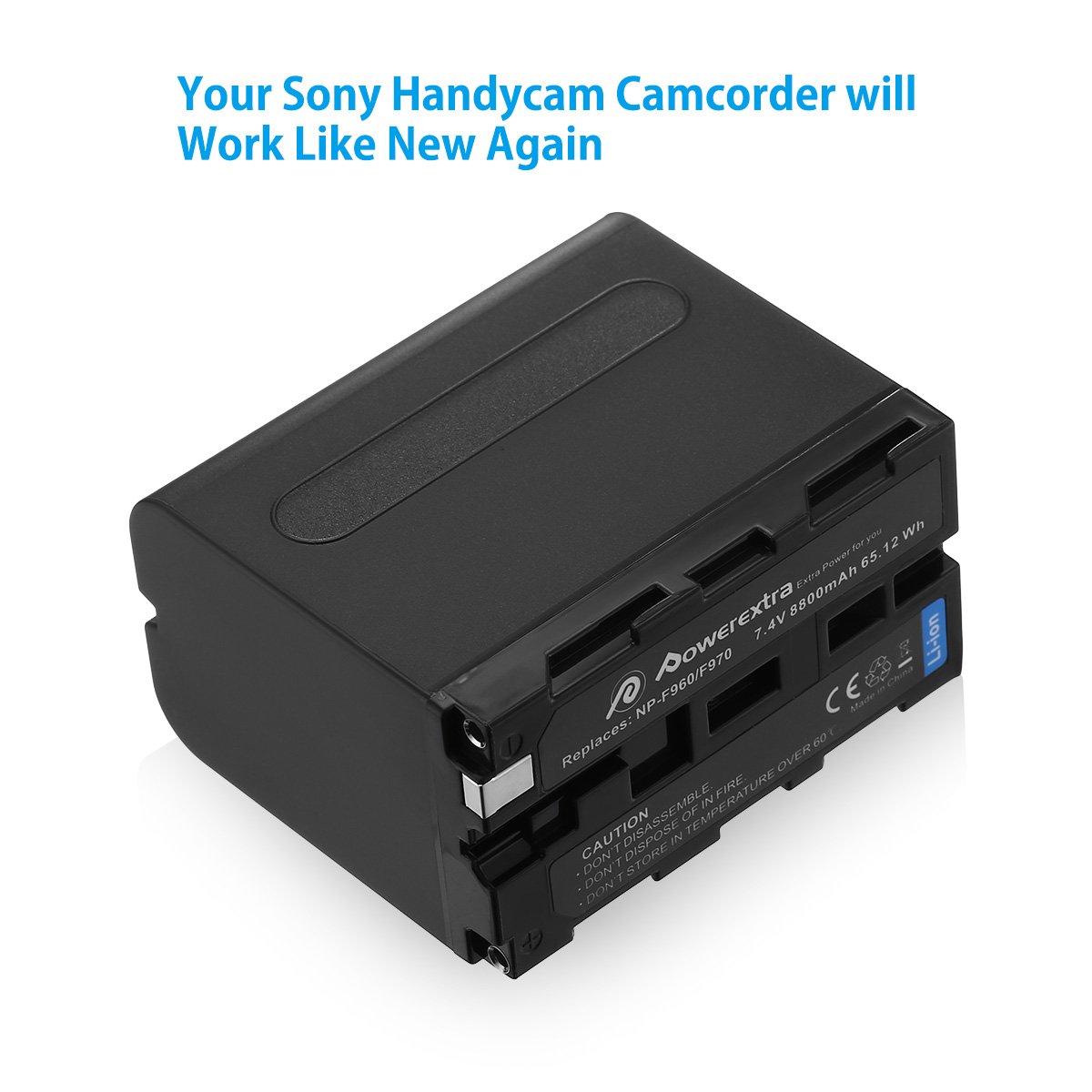 Foto 7 pulgar | Batería de Repuesto Powerextra Np-f970 para Sony Handycam - Venta Internacional