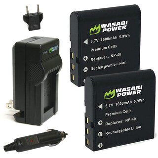 Foto 1 | Batería Y Cargador De Wasabi Power Para Kodak Lb-060 Paquete De 2 - Venta Internacional.