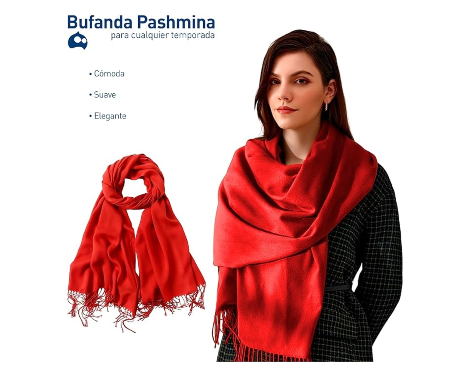 Foto 2 | Pashmina Bluelander Unisex.