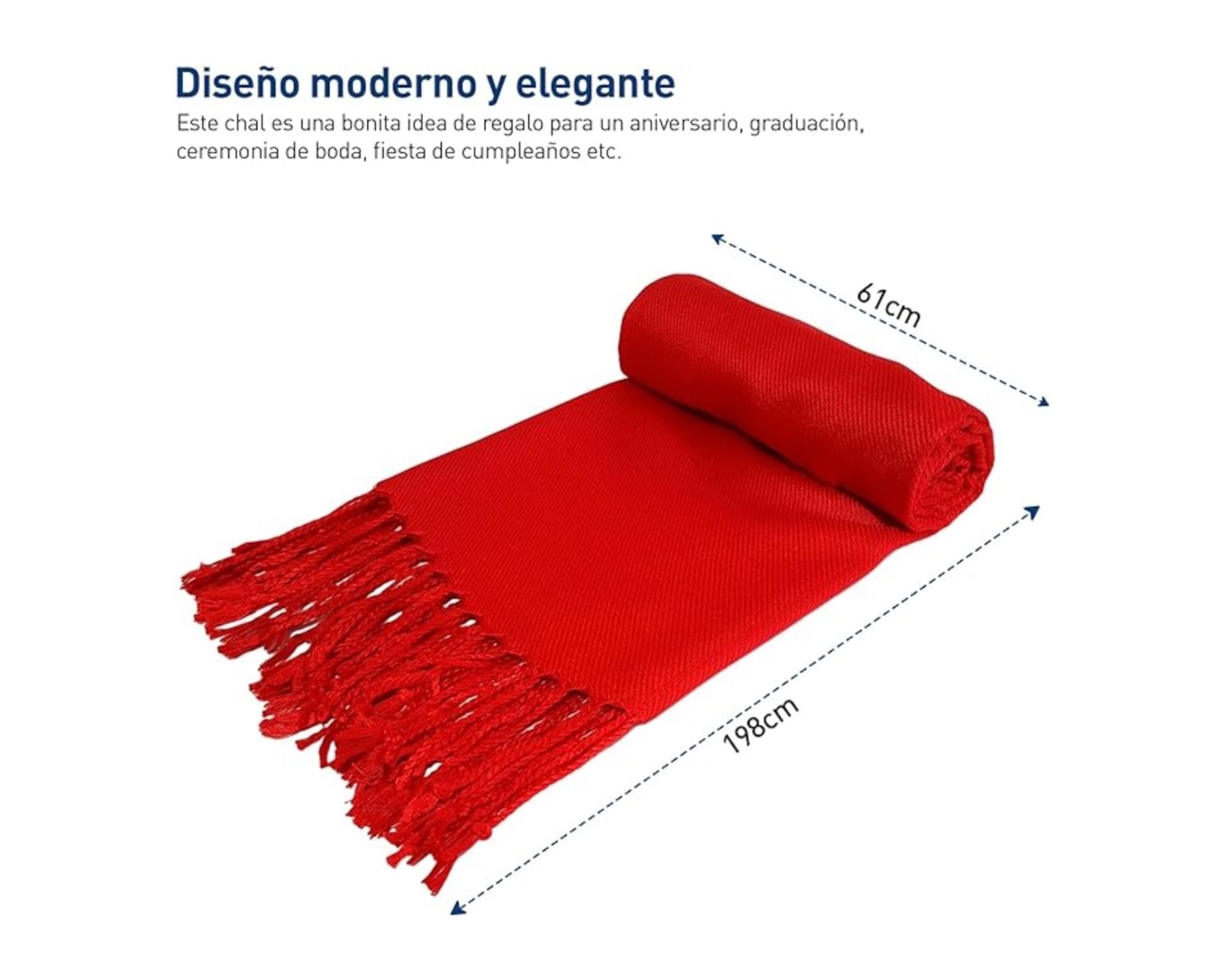 Foto 5 | Pashmina Bluelander Unisex.
