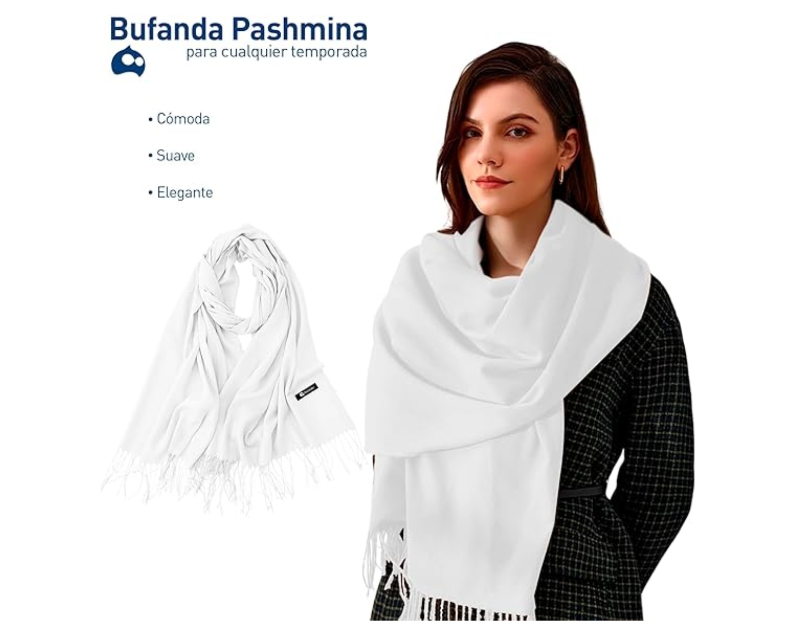 Foto 2 | Pashmina Bluelander Unisex.