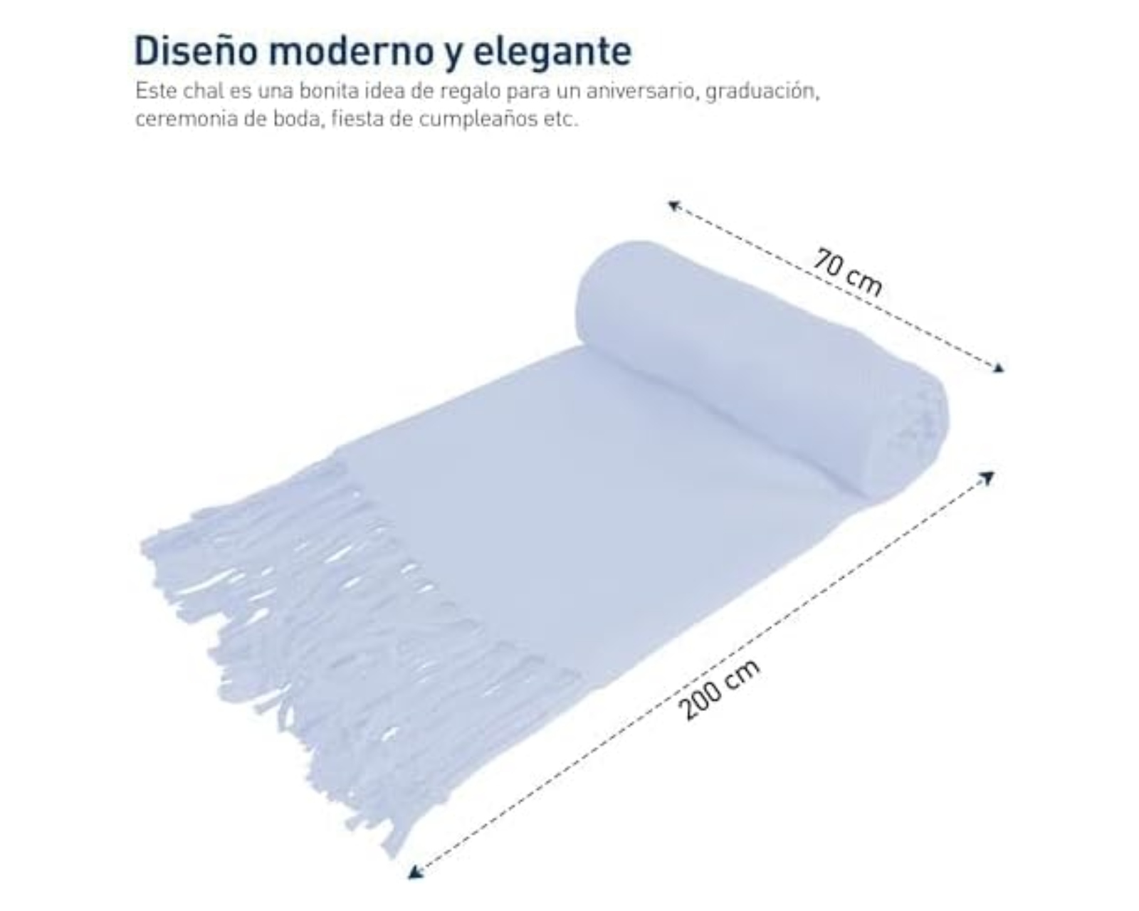 Foto 5 pulgar | Pashmina Bluelander Unisex.