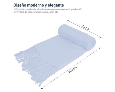 Foto 4 | Pashmina Bluelander Unisex.