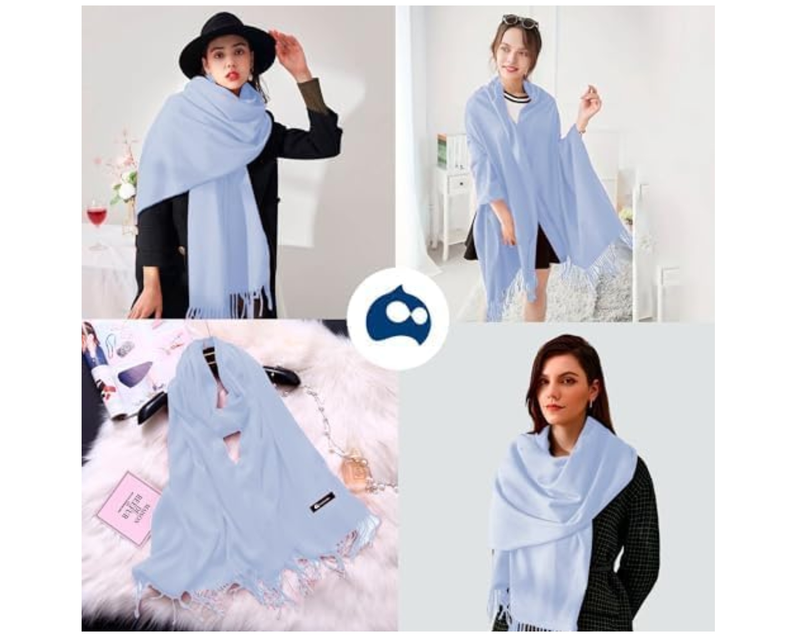 Foto 6 | Pashmina Bluelander Unisex.
