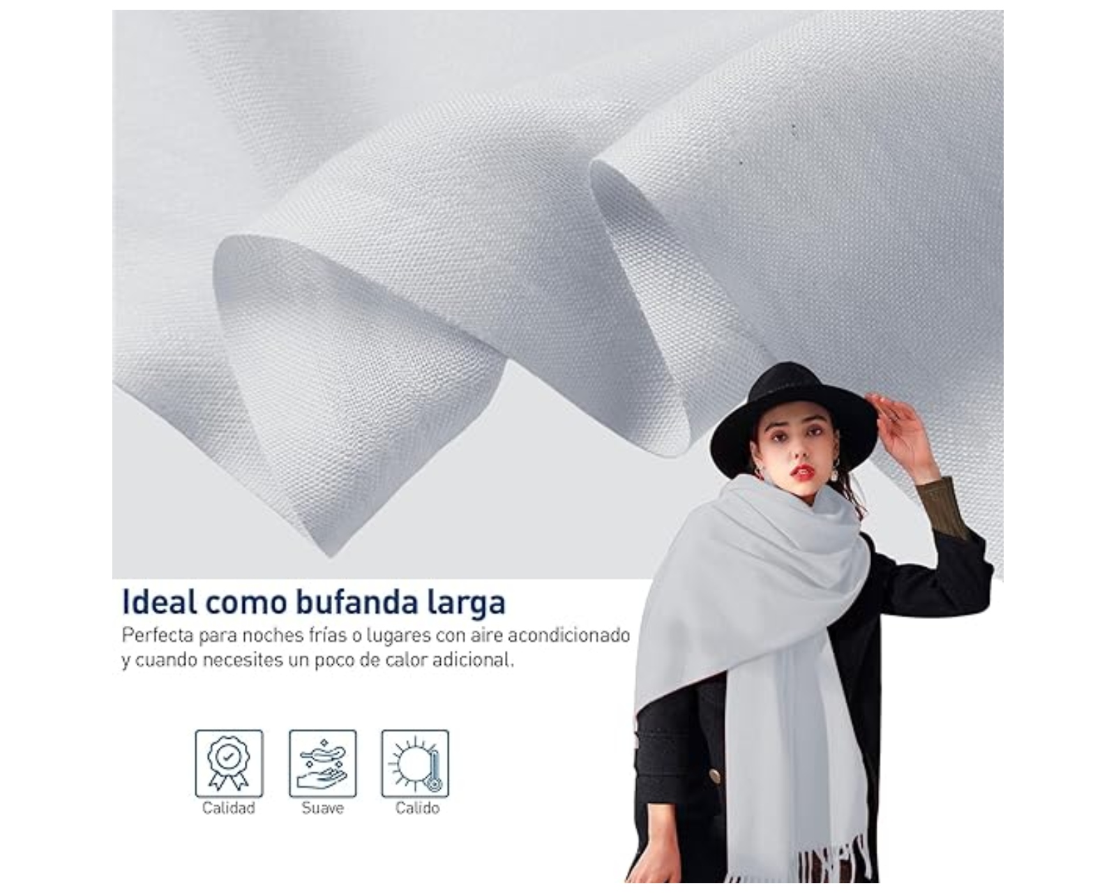 Foto 5 pulgar | Pashmina Bluelander Unisex.