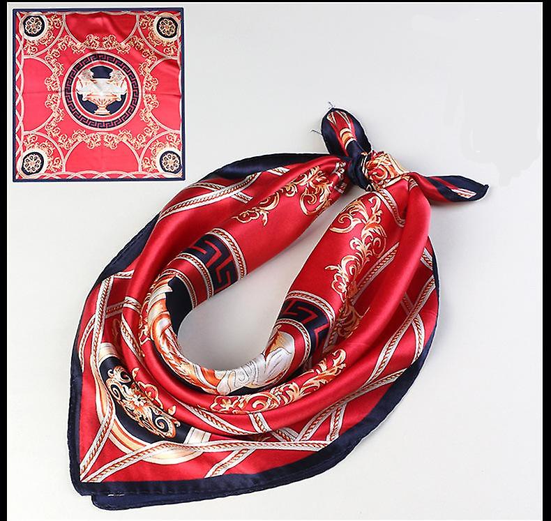 Foto 2 pulgar | Pañuelo Para La Cabeza Huoguo  Satinado Con Sensación De Seda  A La Moda Para Mujer - Venta Internacional.