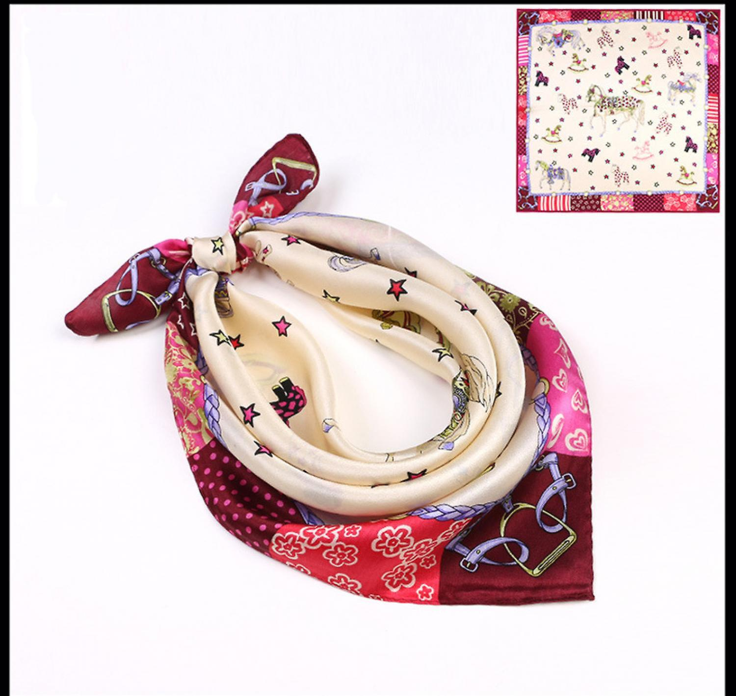 Foto 2 pulgar | Bufanda Cuadrada De Satén Con Sensación De Seda Aveki Para Mujer - Venta Internacional.