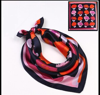 Foto 1 | Pañuelo Para La Cabeza Huoguo Satinado Con Sensación De Seda A La Moda Para Mujer - Venta Internacional.