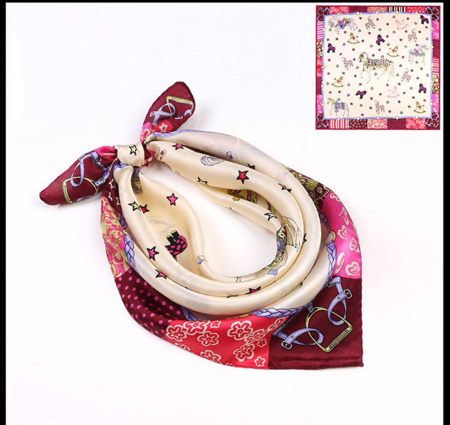 Foto 1 | Pañuelo Para La Cabeza Huoguo  Satinado Con Sensación De Seda  A La Moda Para Mujer - Venta Internacional.