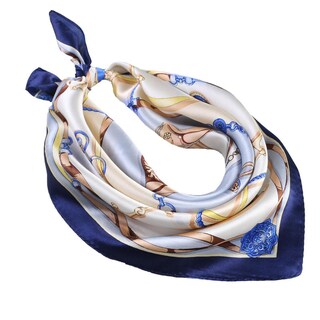 Foto 2 | Pañuelo Para La Cabeza Huoguo Satinado Con Sensación De Seda A La Moda Para Mujer - Venta Internacional.