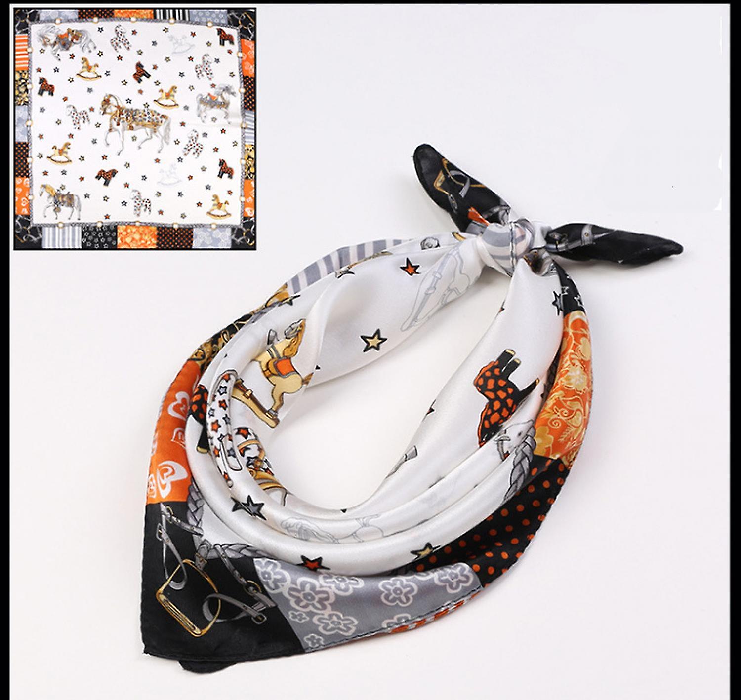 Foto 2 pulgar | Pañuelo Para La Cabeza Huoguo  Satinado Con Sensación De Seda  A La Moda Para Mujer - Venta Internacional.