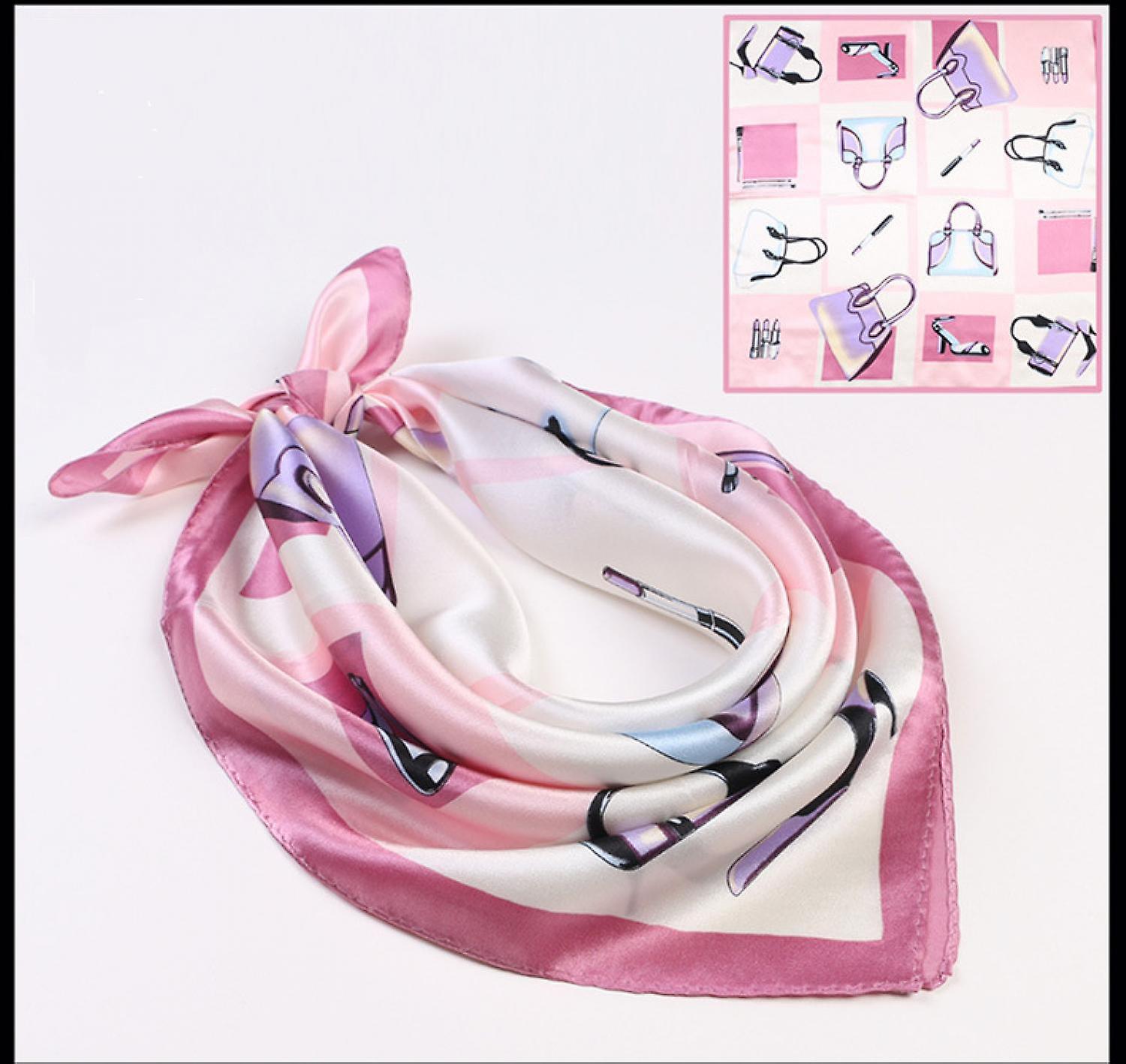 Foto 2 pulgar | Pañuelo Para La Cabeza Huoguo  Satinado Con Sensación De Seda  A La Moda Para Mujer - Venta Internacional.