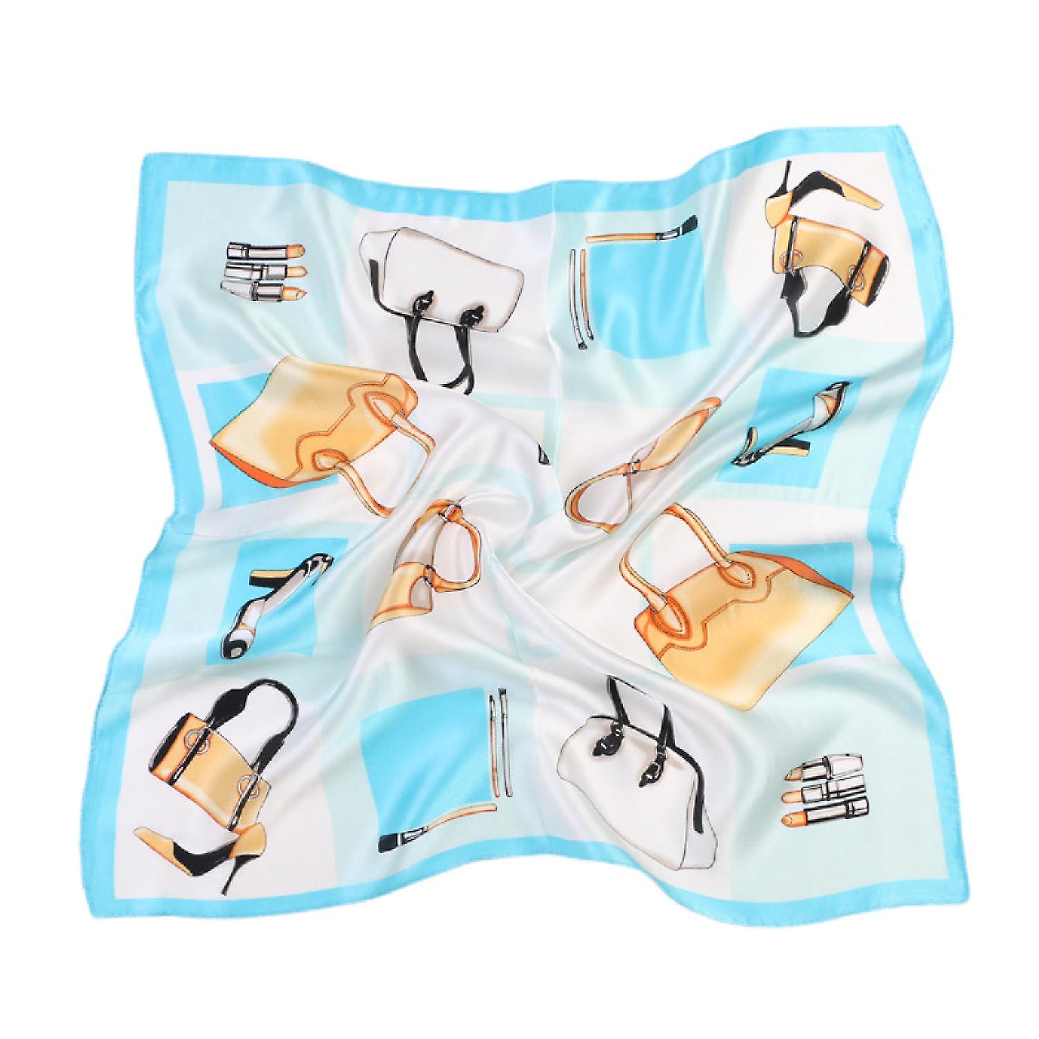 Foto 3 pulgar | Pañuelo Para La Cabeza Huoguo  Satinado Con Sensación De Seda  A La Moda Para Mujer - Venta Internacional.