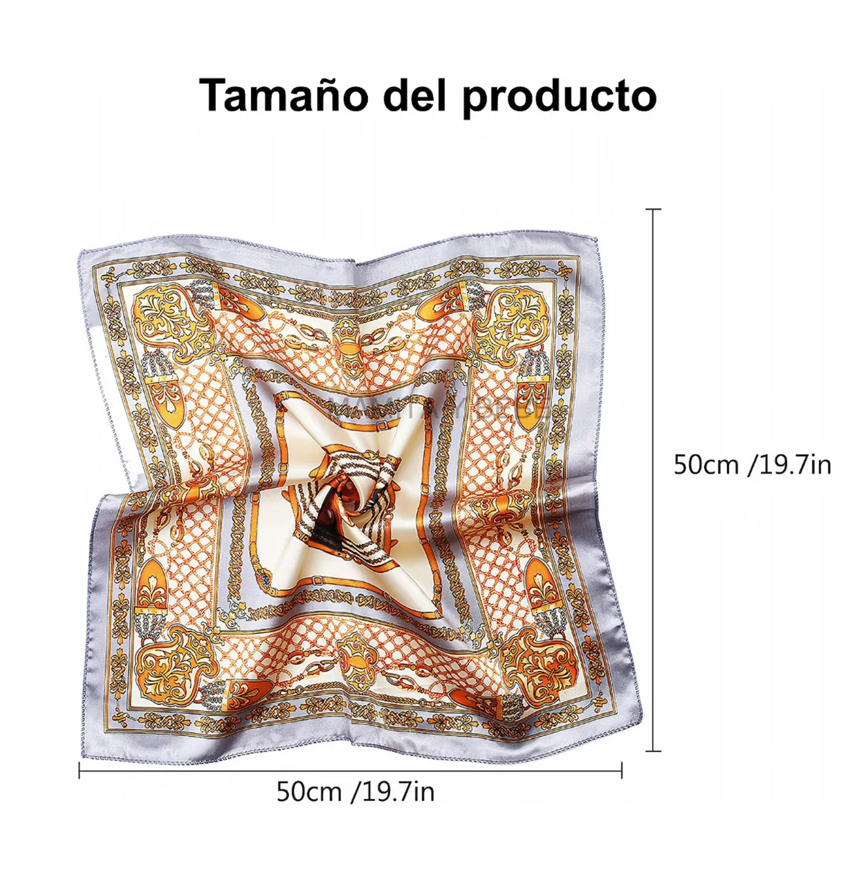Foto 4 | Mascadas De  Seda Para La Cabeza Para Dama Colores Surtidos
