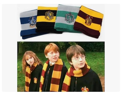 Foto 2 | Bufandas Harry Potter Hogwarts Bordado