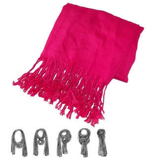 Foto 2 | Pashmina Larga Fina Chal Agradable Y Ligero color Rosa