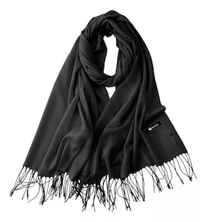 Foto 1 | Bufanda Cuellera Pashmina Palestina De Invierno Para Mujer Color Negro