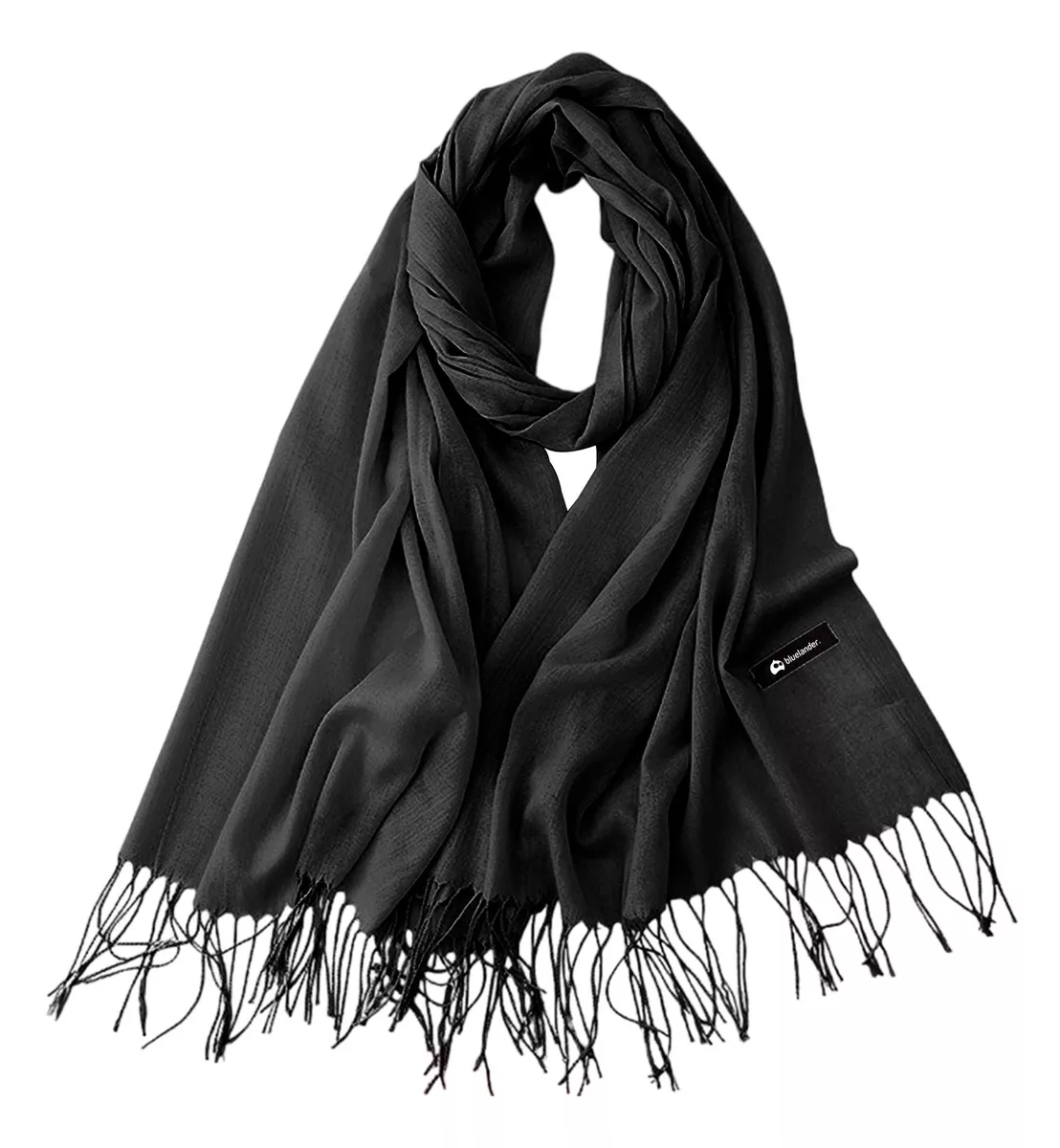 Foto 2 pulgar | Bufanda Cuellera Pashmina Palestina De Invierno Para Mujer Color Negro