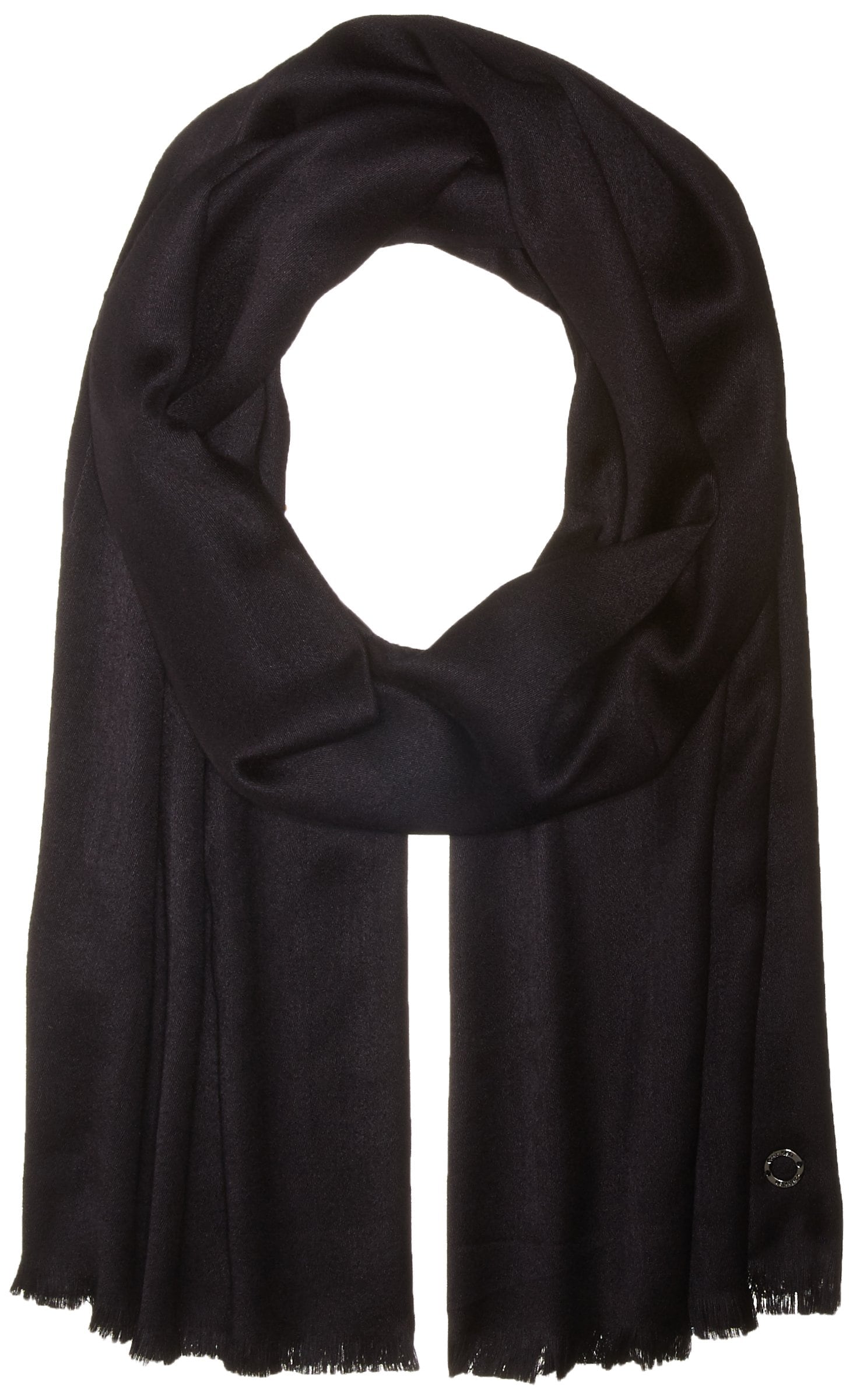 Bufanda Calvin Klein Pashmina Para Mujer, Negra - Venta Internacional. $967