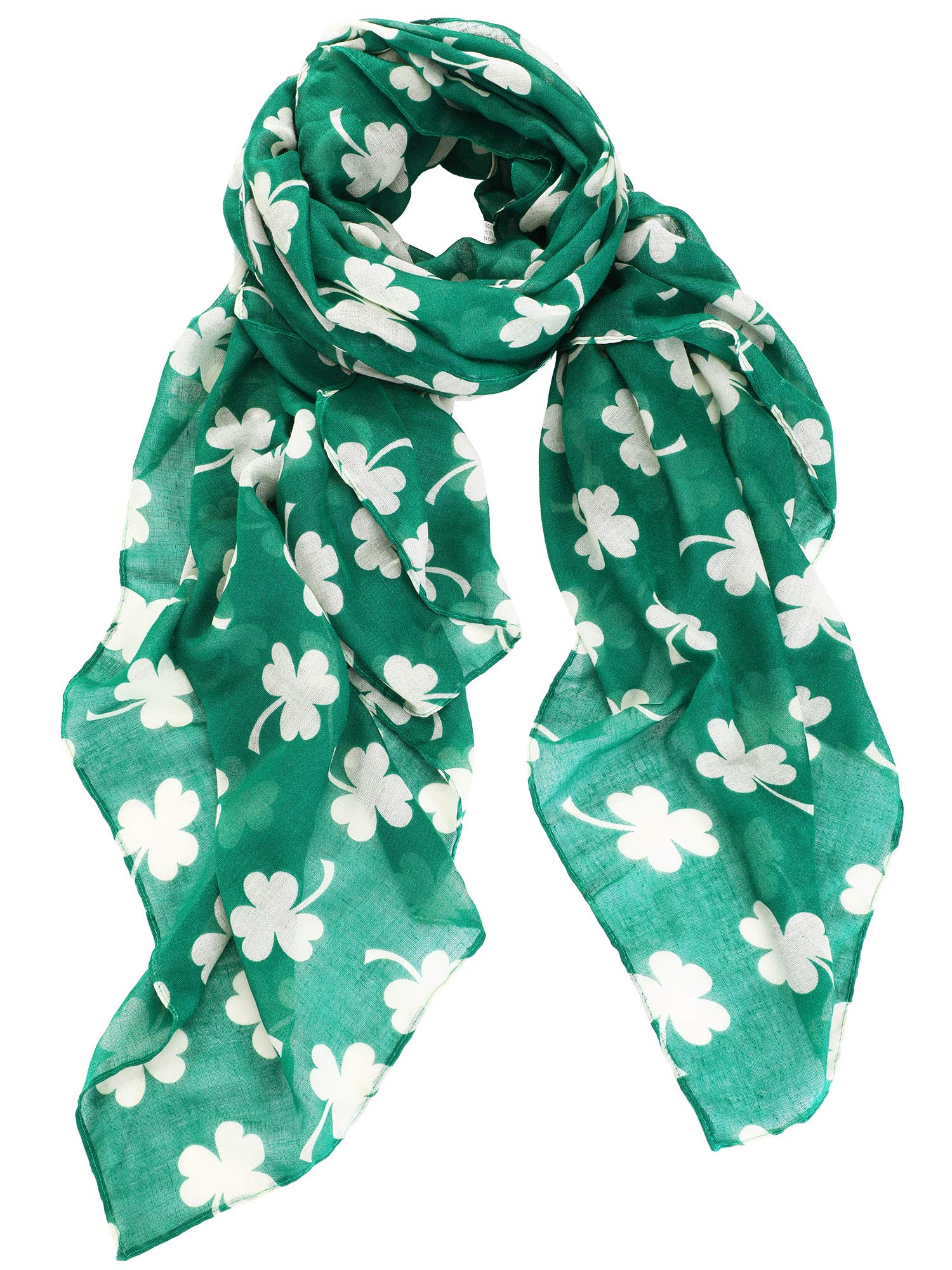 Foto 5 pulgar | Bufanda Skylety De Algodón Con Estampado De Trébol Para El Día De San Patricio, 180 X 90 Cm - Venta Internacional.