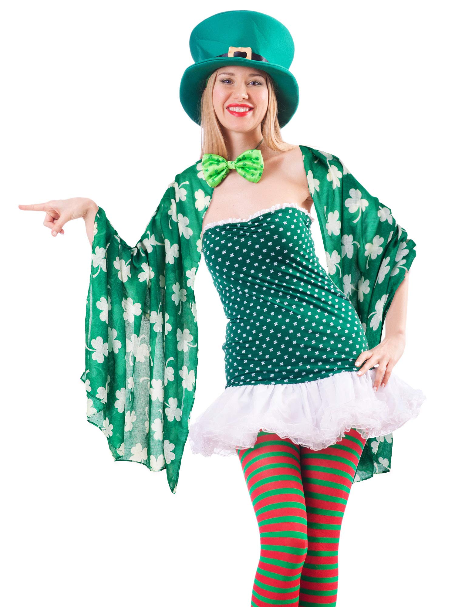 Foto 6 pulgar | Bufanda Skylety De Algodón Con Estampado De Trébol Para El Día De San Patricio, 180 X 90 Cm - Venta Internacional.