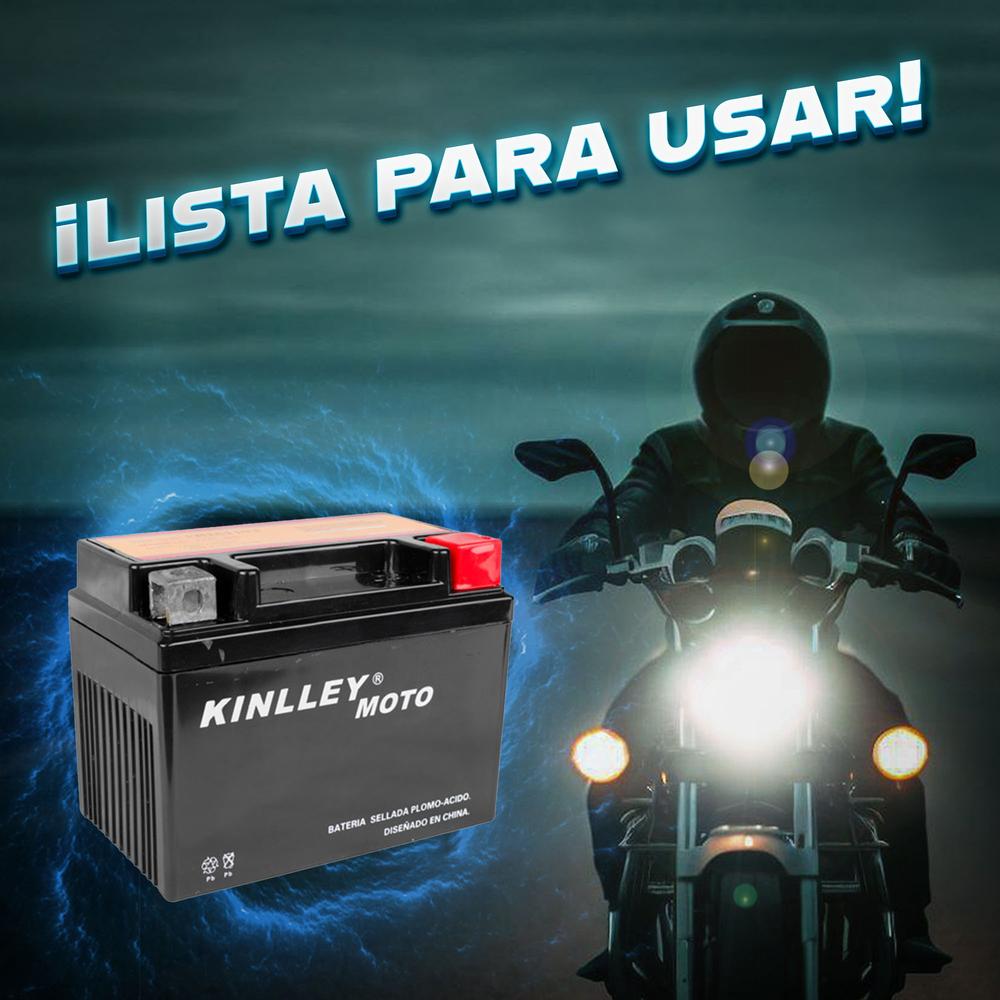 Foto 7 | Batería para Motocicleta Kinlley YB5L-B color Negro