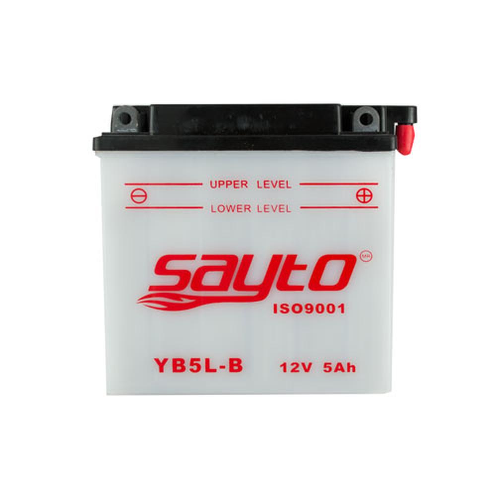 Batería para Moto Sayto YB5L-B color Blanco con Activador