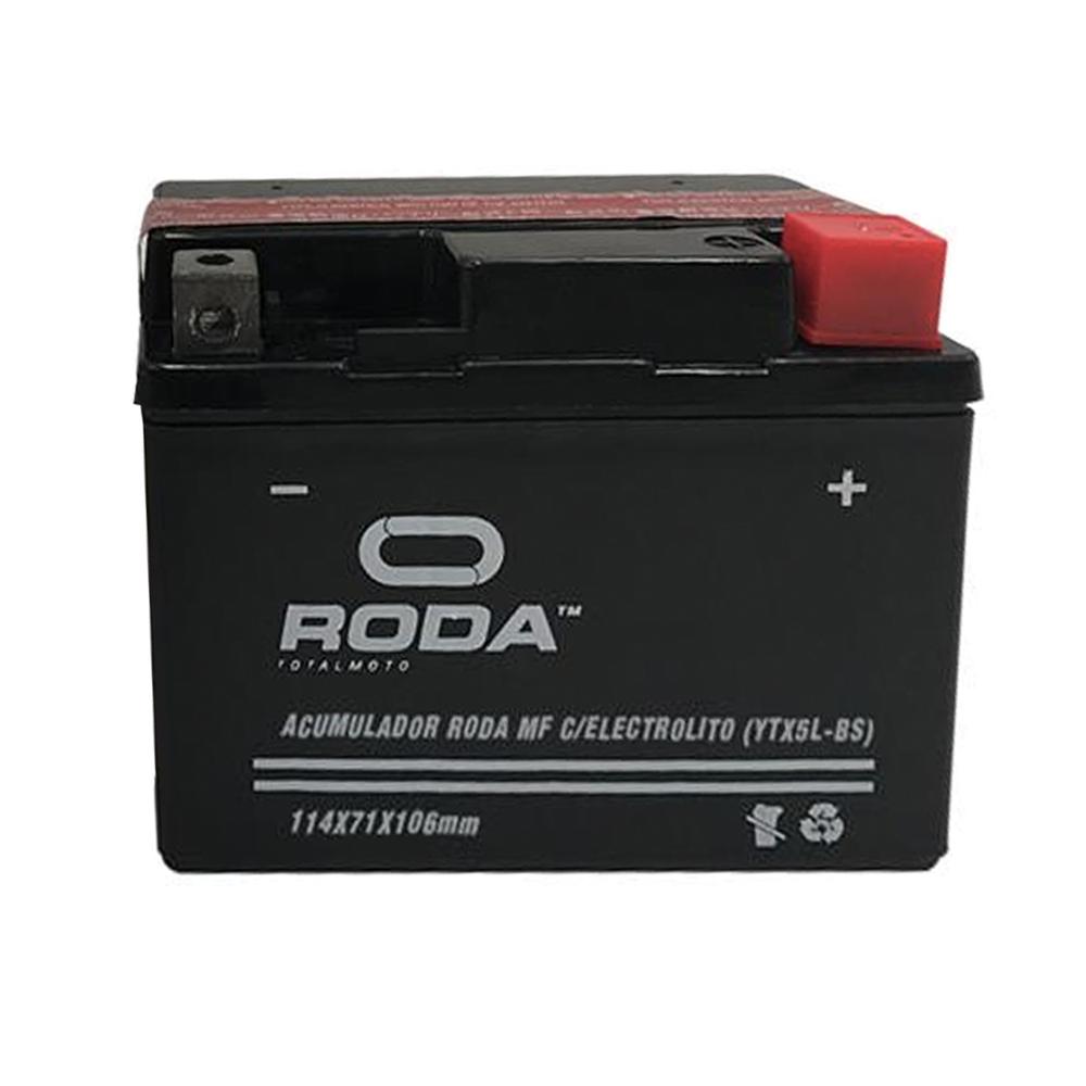 Foto 3 pulgar | Acumulador Mf Con Electrolito (ytx5l-bs) Roda 12v 4a